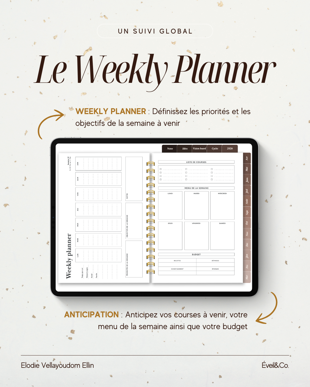 Mon planner pour profiter pleinement de ma vie - Digital
