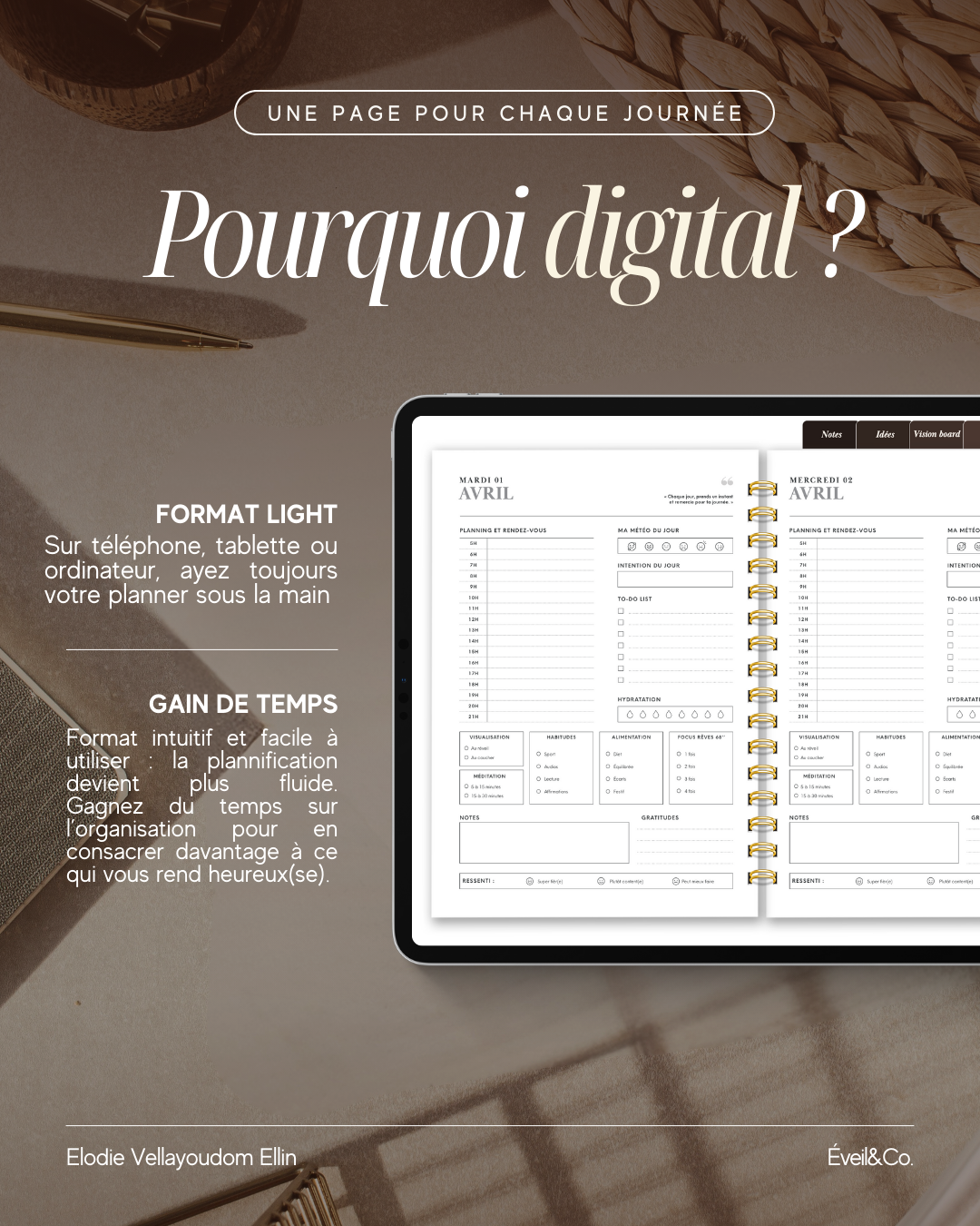 Mon planner pour profiter pleinement de ma vie - Digital