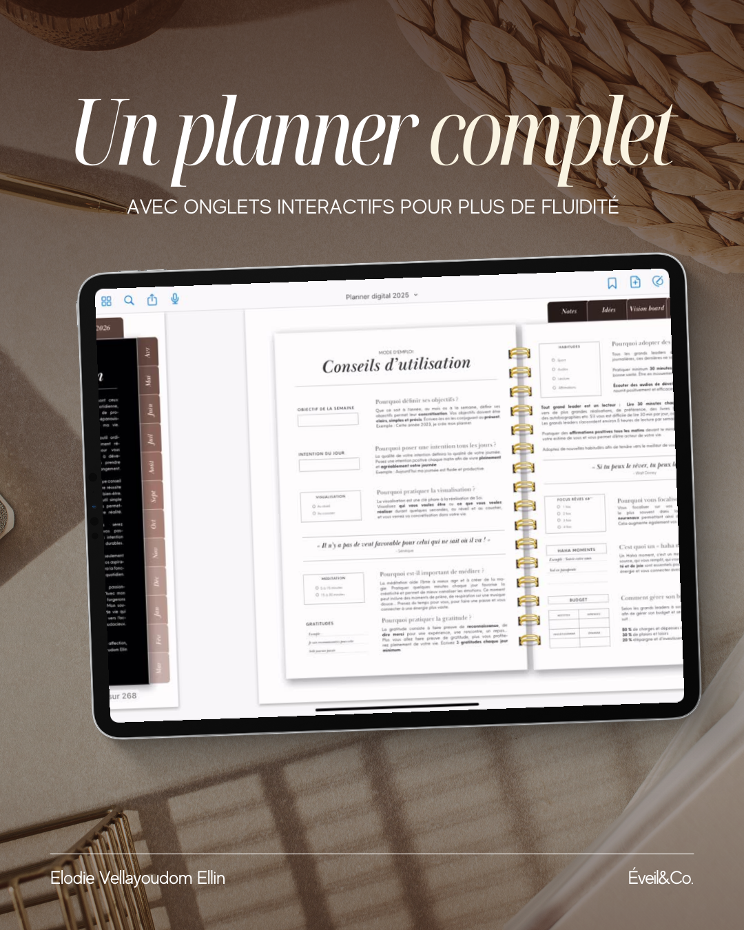 Mon planner pour profiter pleinement de ma vie - Digital