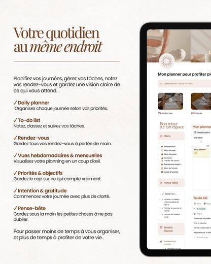 Mon planner pour profiter pleinement de ma vie - version digitale