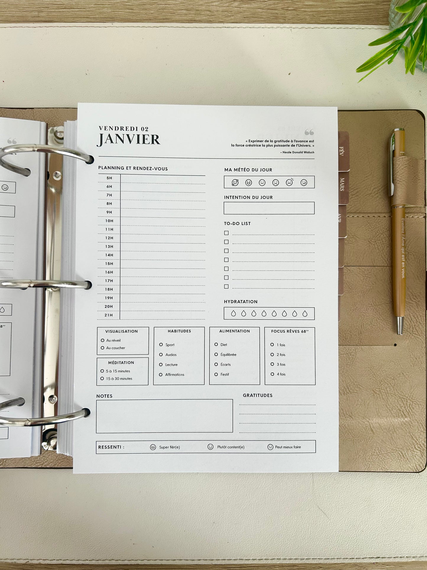 Mon planner pour profiter pleinement de ma vie 2026